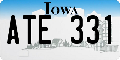 IA license plate ATE331