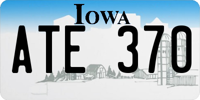 IA license plate ATE370