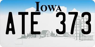 IA license plate ATE373