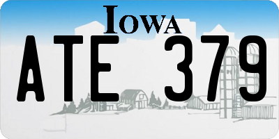 IA license plate ATE379