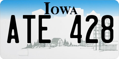 IA license plate ATE428