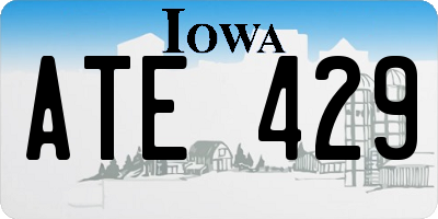 IA license plate ATE429