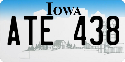 IA license plate ATE438