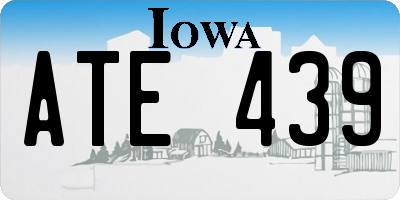 IA license plate ATE439