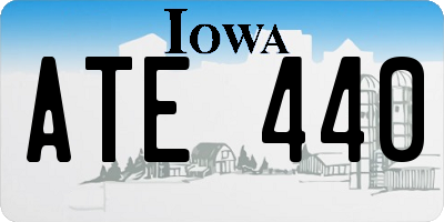 IA license plate ATE440