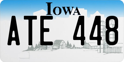 IA license plate ATE448
