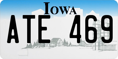 IA license plate ATE469