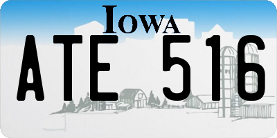 IA license plate ATE516