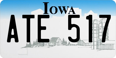 IA license plate ATE517
