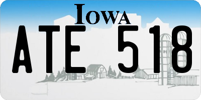IA license plate ATE518