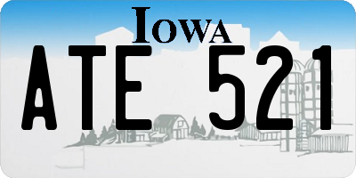 IA license plate ATE521