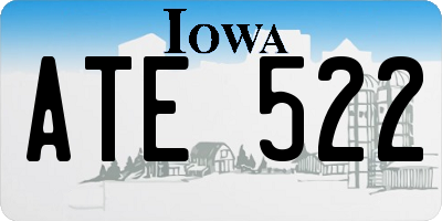 IA license plate ATE522