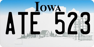 IA license plate ATE523
