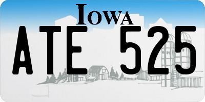 IA license plate ATE525