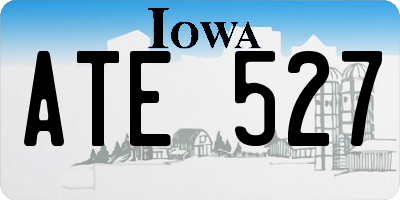 IA license plate ATE527