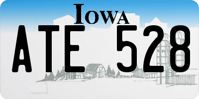 IA license plate ATE528