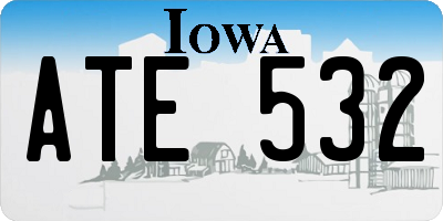 IA license plate ATE532