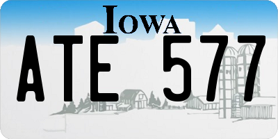 IA license plate ATE577