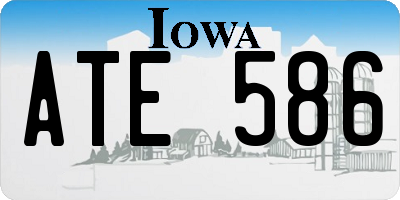 IA license plate ATE586