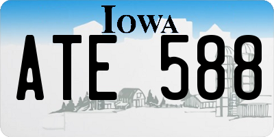 IA license plate ATE588