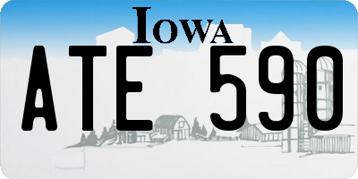 IA license plate ATE590