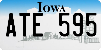 IA license plate ATE595