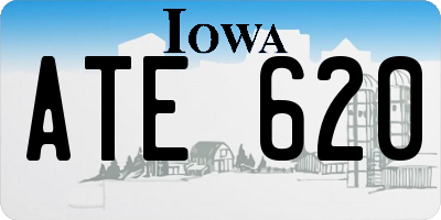 IA license plate ATE620