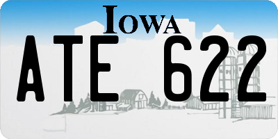IA license plate ATE622