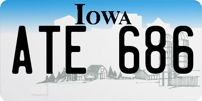 IA license plate ATE686