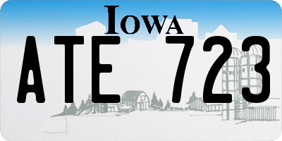 IA license plate ATE723