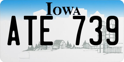 IA license plate ATE739