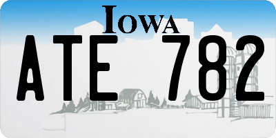IA license plate ATE782
