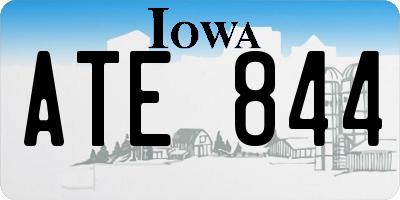 IA license plate ATE844