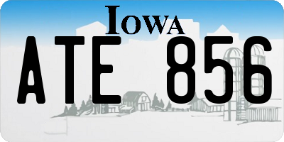 IA license plate ATE856