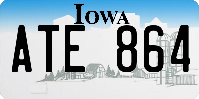 IA license plate ATE864
