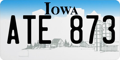 IA license plate ATE873