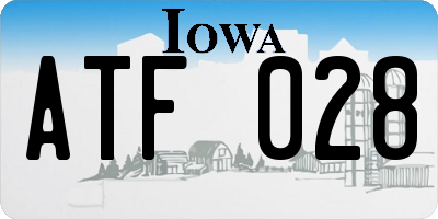 IA license plate ATF028