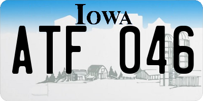 IA license plate ATF046