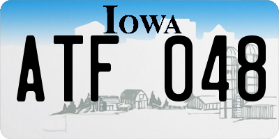 IA license plate ATF048