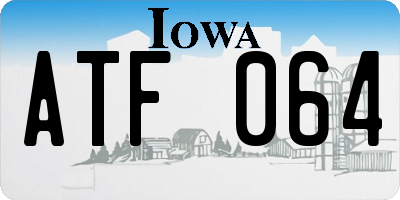 IA license plate ATF064