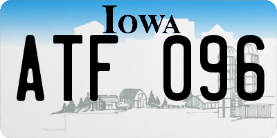 IA license plate ATF096
