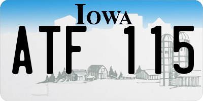 IA license plate ATF115