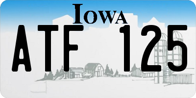 IA license plate ATF125