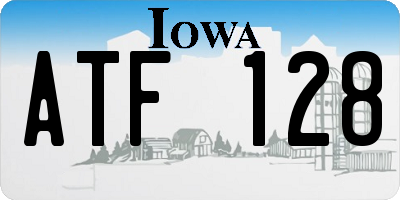 IA license plate ATF128
