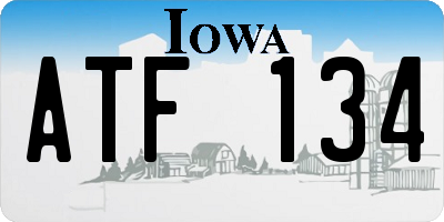 IA license plate ATF134