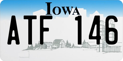 IA license plate ATF146