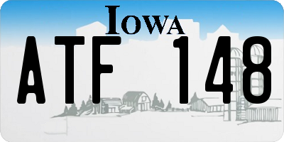 IA license plate ATF148