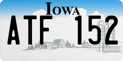 IA license plate ATF152