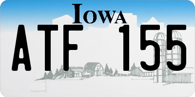 IA license plate ATF155