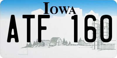 IA license plate ATF160